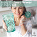 Diamond Highball Glasses 12 oz (Green) - Set of 4
