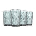 Diamond Highball Glasses 12 oz (Grey) - Set of 4