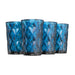 Diamond Highball Glasses 12 oz (Navy) - Set of 4