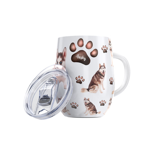 Husky Egg-Shaped Insulated Stainless Steel Tumbler 12oz