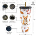 Corgi Stainless Steel Tumbler with Gold Straw 750ml
