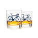Whiskey Bicycle Printed Glasses Navy