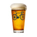 Beer Bicycle Navy Printed Glasses