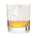 Brooklyn Etched Street Grid Whiskey Glasses