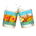 Chicago Flag & Neighborhoods Rocks Glasses