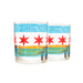 Chicago Flag & Neighborhoods Rocks Glasses