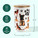 German Shepherd Premium Airtight Ceramic Dog Treat Canister Jar Set with Lid