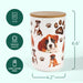 Boxer Premium Airtight Ceramic Dog Treat Canister Jar Set with Lid
