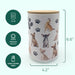 Chihuahua Premium Airtight Ceramic Dog Treat Canister Jar Set with Lid