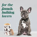 French Bulldog Premium Airtight Ceramic Dog Treat Canister Jar Set with Lid