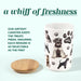Schnauzer Premium Airtight Ceramic Dog Treat Canister Jar Set with Lid