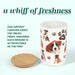 Boxer Premium Airtight Ceramic Dog Treat Canister Jar Set with Lid