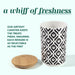 Black Premium Airtight Ceramic Dog Treat Canister Jar Set with Lid