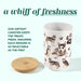 Husky Premium Airtight Ceramic Dog Treat Canister Jar Set with Lid