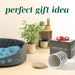 Black Premium Airtight Ceramic Dog Treat Canister Jar Set with Lid