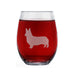Corgi Stemless Wine Glasses