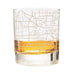 Dallas Etched Street Grid Whiskey Glasses
