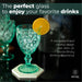 Diamond Goblet Glasses - Green (Set of 4)