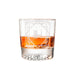 Letter H Monogram Art Deco Etched Whiskey Glasses - Set of 4