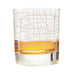 Detroit Etched Street Grid Whiskey Glasses