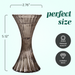 Tall X Candle Holder Reversible 13.2cm (Set of 2) Gray