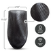 Ripple Vase Rounded Custom 28 cm (Set of 1) Gray