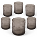 Bubble Cylinder Candle Holder - 6.35cm (Set of 6) Gray