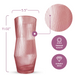 Ripple Vase Angled Custom 28 cm  (Set of 1) Pink