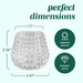 Bubble Wider Base Candle Holder - 6.5cm (Set of 6) - Clear