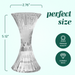 Tall X Candle Holder Reversible 13.2cm (Set of 2) Clear