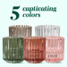 Ripple Candle Holder - Reversible 6 x 5.5cm (Set of 6) - Clear