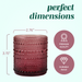 Bubble Cylinder Candle Holder - 6.35cm (Set of 6) Red