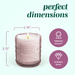 Bubble Cylinder Candle Holder - 6.35cm (Set of 6) Pink