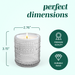 Bubble Cylinder Candle Holder - 6.35cm (Set of 6) Clear