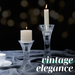 Tall X Candle Holder Reversible 13.2cm (Set of 2) Clear