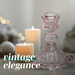 Tall Candle Holder - 10.2cm (Set of 2) -  Pink