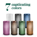 Ripple Vase Rounded Bottom Hand-Blown Glass Vases for Flowers - Coffee