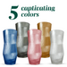 Ripple Vase Angled Custom 28 cm  (Set of 1) Blue