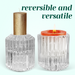 Ripple Candle Holder - Reversible 6 x 5.5cm (Set of 6) - Clear