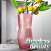 Ripple Vase Angled Custom 28 cm  (Set of 1) Pink