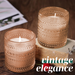 Bubble Cylinder Candle Holder - 6.35cm (Set of 6) Amber