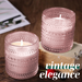 Bubble Cylinder Candle Holder - 6.35cm (Set of 6) Pink