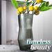 Ripple Vase Angled Custom 28 cm  (Set of 1) Gray