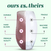 Ripple Vase Rounded Custom 28 cm (Set of 1) Pink