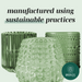 Bubble Cylinder Candle Holder - 6.35cm (Set of 6) Red