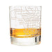 Los Angeles Etched Street Grid Whiskey Glasses