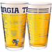 Georgia Tech Pint Glasses - Georgia Tech Buzz Logo & Campus Map Georgia Institute of Technology College Grads and Alumni (Set of 2)