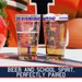 University of Illinois Pint Glasses - Contains Full Color Illinois Logo & Campus Map - Gift Idea College Grads and Alumni (Set of 2)