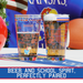 University of Kansas Pint Glasses - Full Color JayHawks Logo & Campus Map - Kansas JayHawk Gift Idea Grads and Alumni (Set of 2)