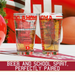 University of Oklahoma Pint Glasses Full Color Oklahoma Sooners Logo & Campus Map Boomer and Sooner Gift College Grads and Alumni (Set of 2)